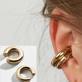 Tommy Gold Plated Ear Cuffs - Chic Fashion Jewelry, Earrings, $ 46.95, A Moment Of Now™